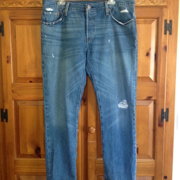 Levi's 501 button front jeans 32 - Picture 3 of 8